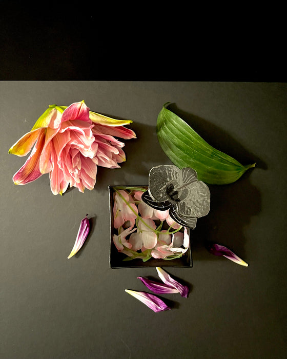 Orchid | Black Paper Carving 