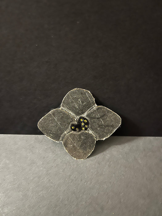 White Kerria | Black Paper Carving
