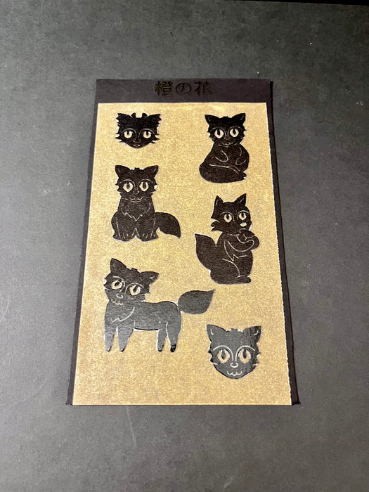 Fox | Black Paper Cut Sticker