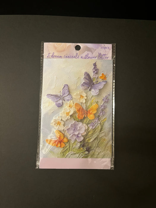 Flower Motifs | Material Paper | 10 Designs