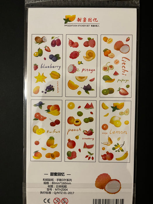 水果 ｜貼紙 ｜共6種