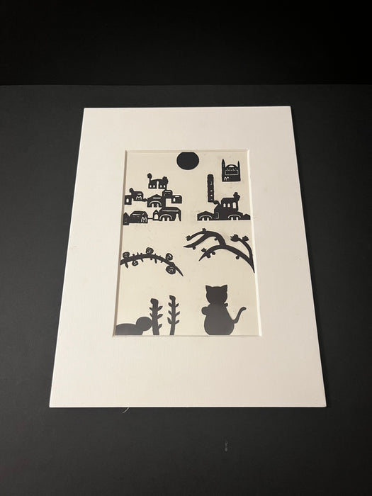 Cats and Town | Paper-cutting Art